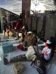 Crash du père noël, décors à louer, animation centre ville, nimation centre commercial